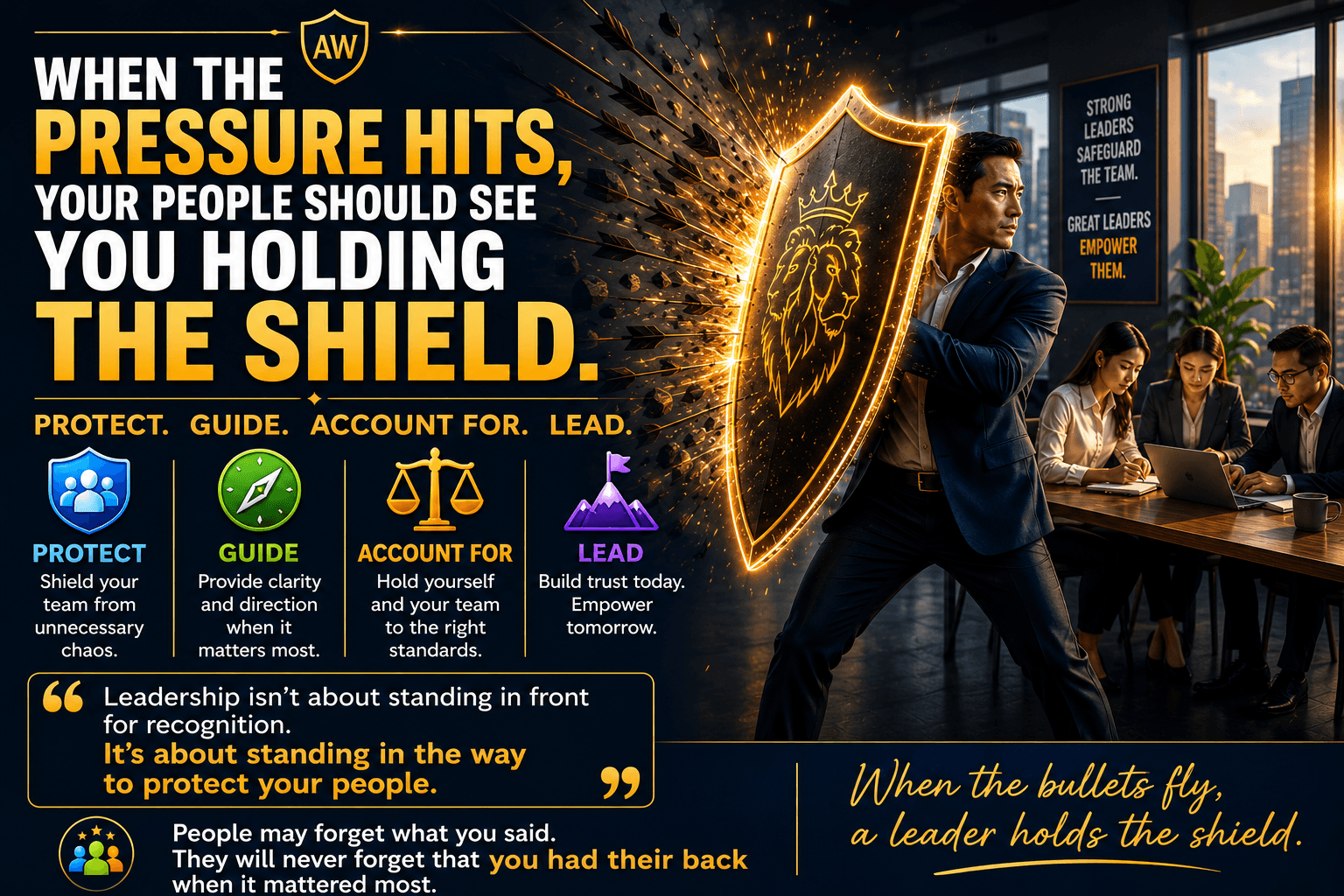When Leadership Means Holding the Shield